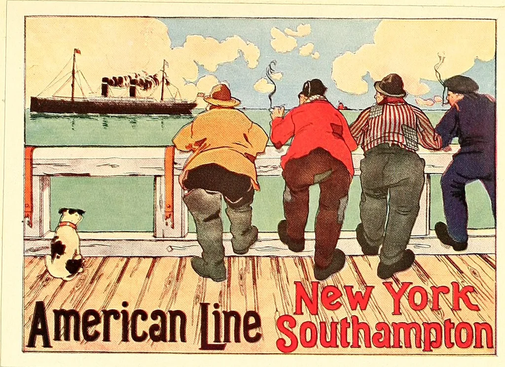 An illustration from Posters; a critical study of the development of poster design in continental Europe, England and America, 1913, leaf 148