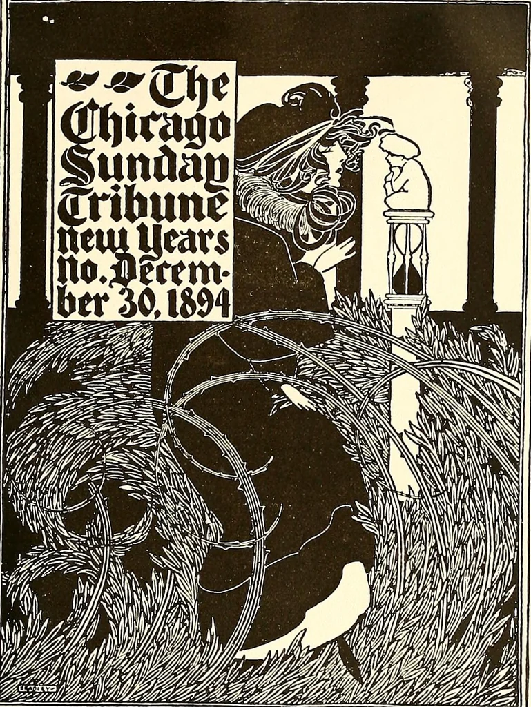 An illustration from Posters; a critical study of the development of poster design in continental Europe, England and America, 1913, leaf 172