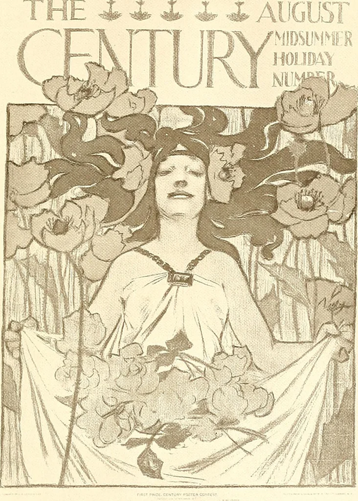 An illustration from Posters; a critical study of the development of poster design in continental Europe, England and America, 1913, leaf 208
