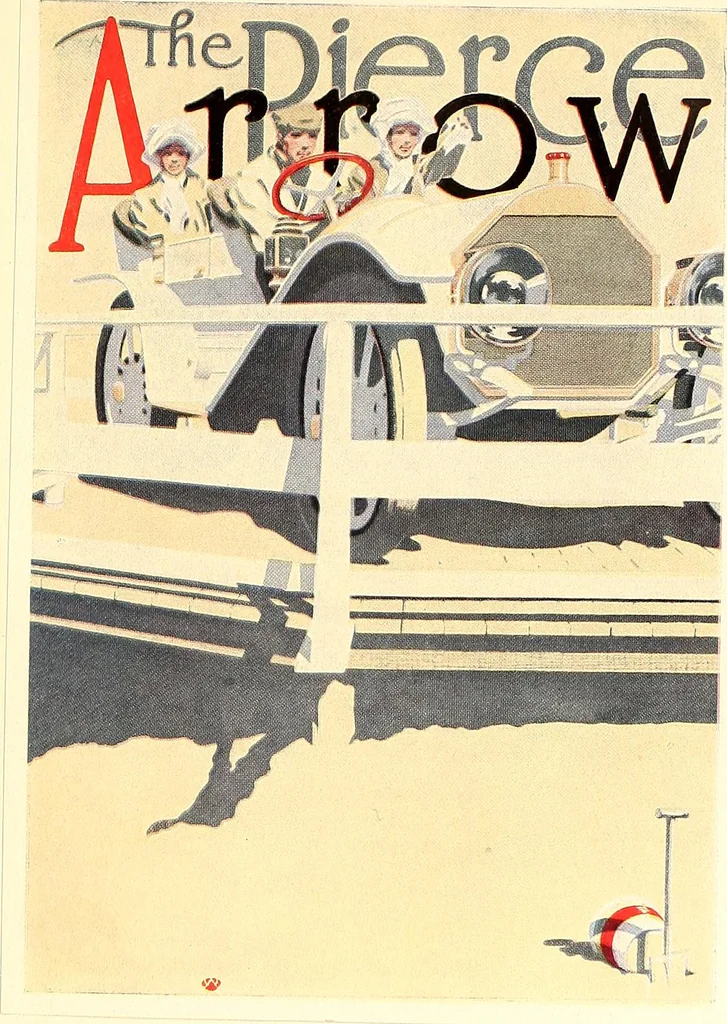 An illustration from Posters; a critical study of the development of poster design in continental Europe, England and America, 1913, leaf 216