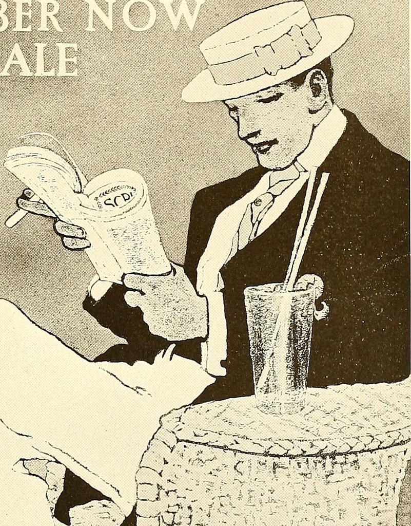 An illustration from Posters; a critical study of the development of poster design in continental Europe, England and America, 1913, leaf 228