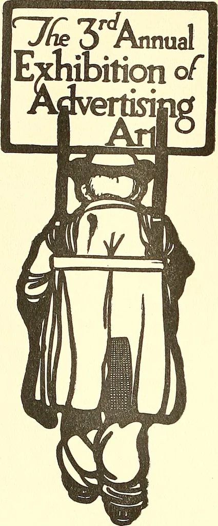 An illustration from Posters; a critical study of the development of poster design in continental Europe, England and America, 1913, leaf 229