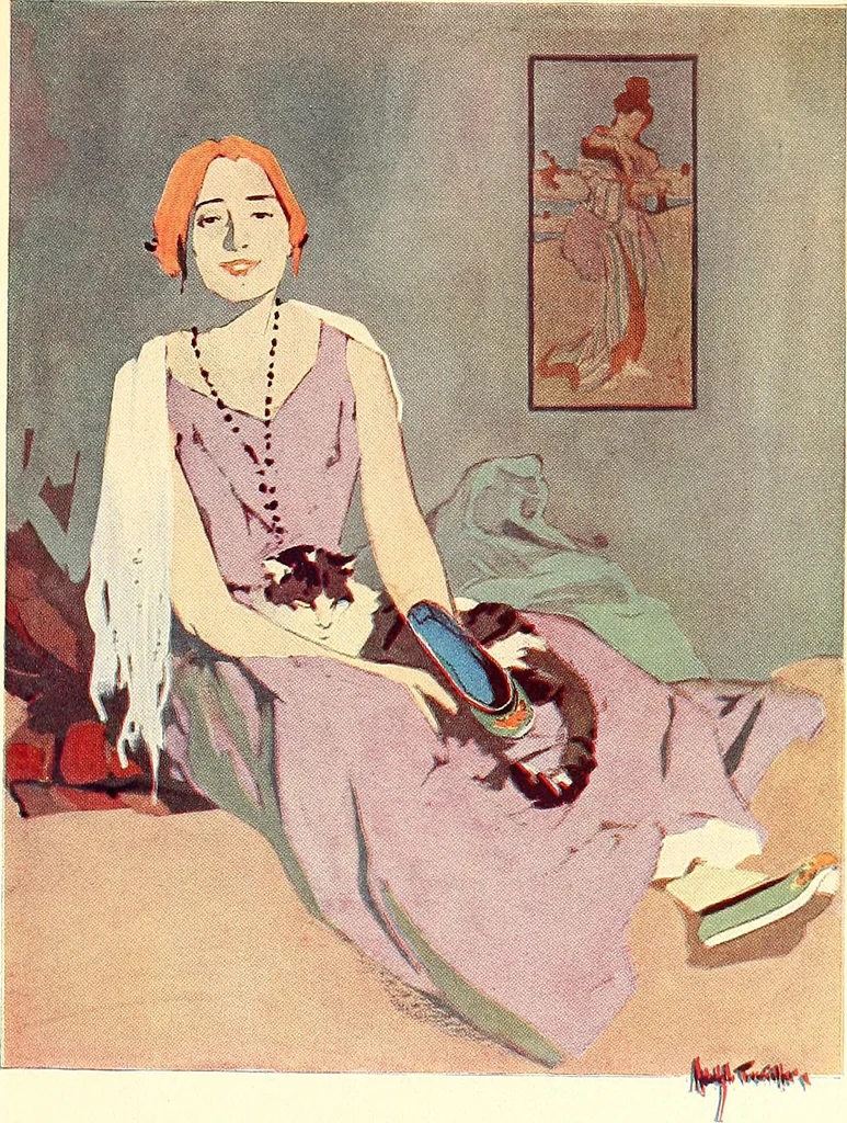 An illustration from Posters; a critical study of the development of poster design in continental Europe, England and America, 1913, leaf 234