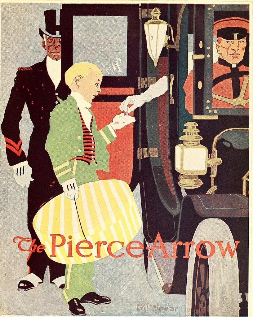 An illustration from Posters; a critical study of the development of poster design in continental Europe, England and America, 1913, leaf 244