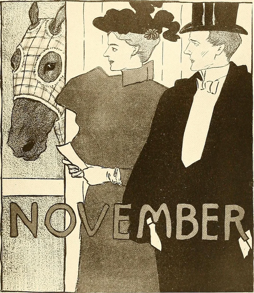 An illustration from Posters; a critical study of the development of poster design in continental Europe, England and America, 1913, leaf 266
