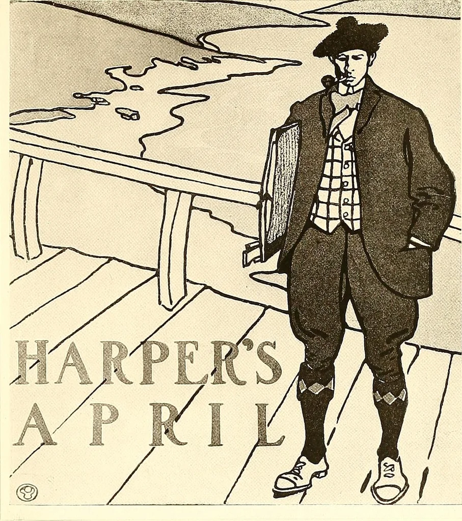 An illustration from Posters; a critical study of the development of poster design in continental Europe, England and America, 1913, leaf 270