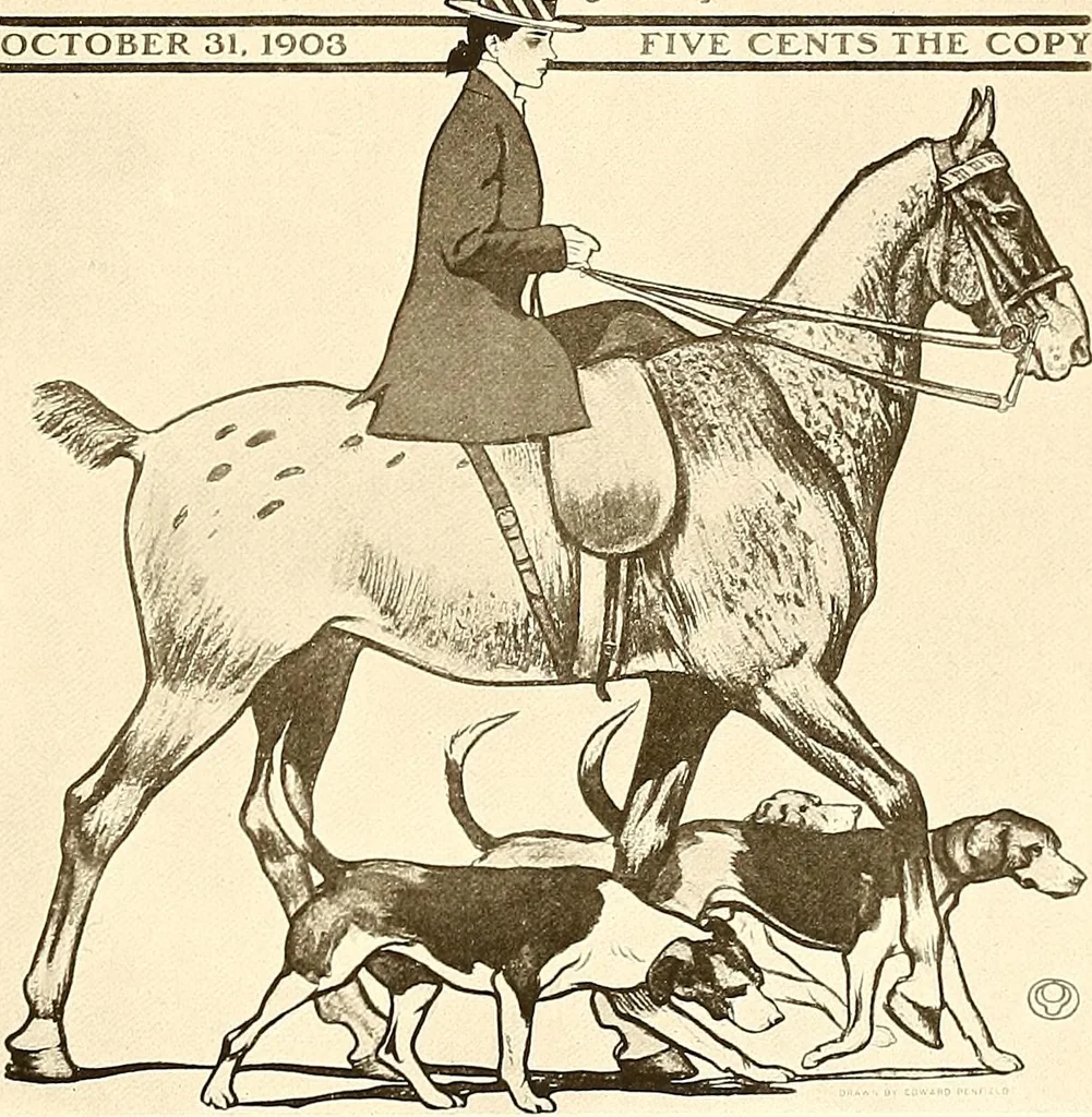 An illustration from Posters; a critical study of the development of poster design in continental Europe, England and America, 1913, leaf 338