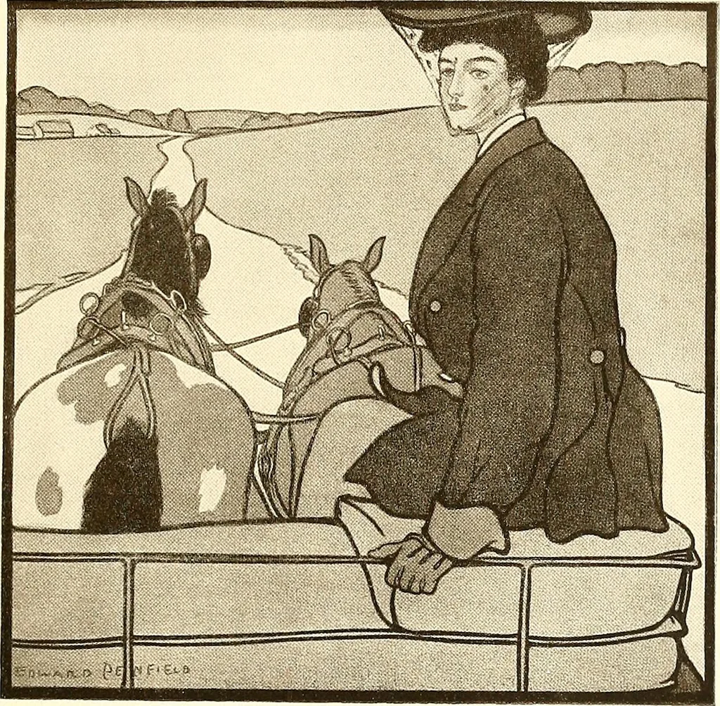An illustration from Posters; a critical study of the development of poster design in continental Europe, England and America, 1913, leaf 348