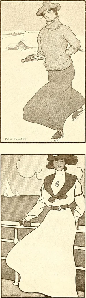 An illustration from Posters; a critical study of the development of poster design in continental Europe, England and America, 1913, leaf 354