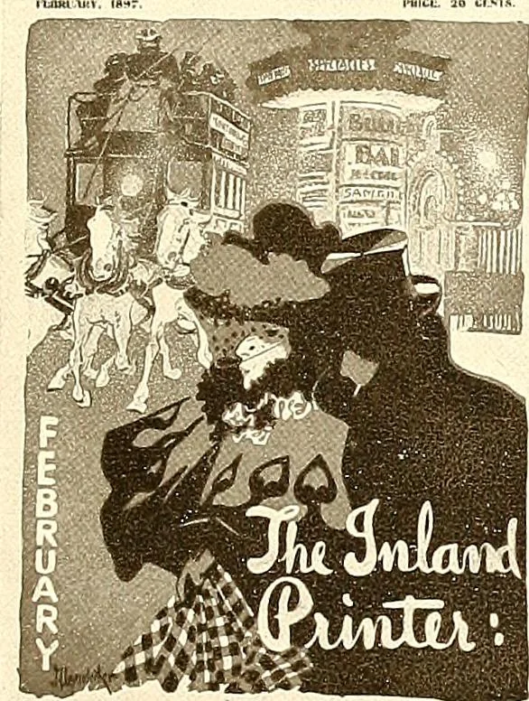 An illustration from Posters; a critical study of the development of poster design in continental Europe, England and America, 1913, leaf 366