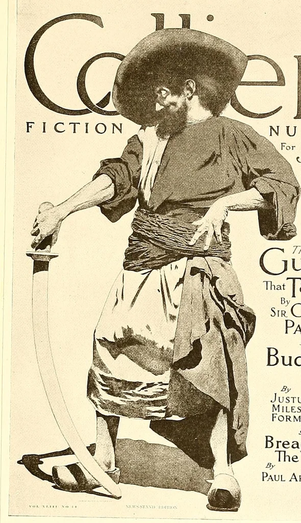 An illustration from Posters; a critical study of the development of poster design in continental Europe, England and America, 1913, leaf 376