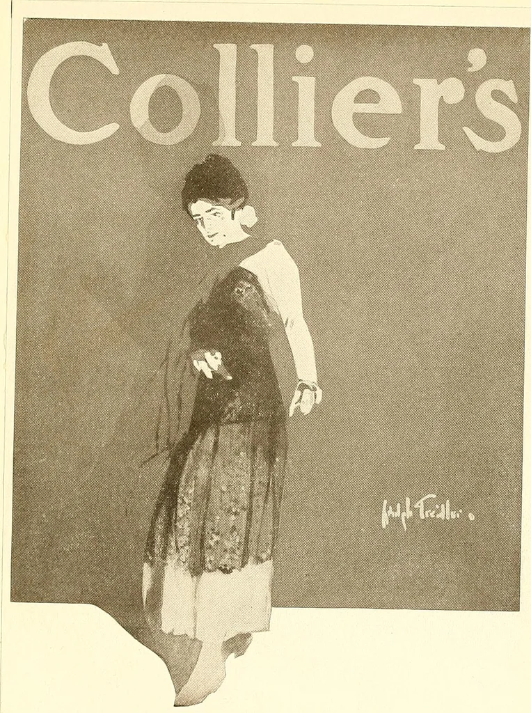 An illustration from Posters; a critical study of the development of poster design in continental Europe, England and America, 1913, leaf 384