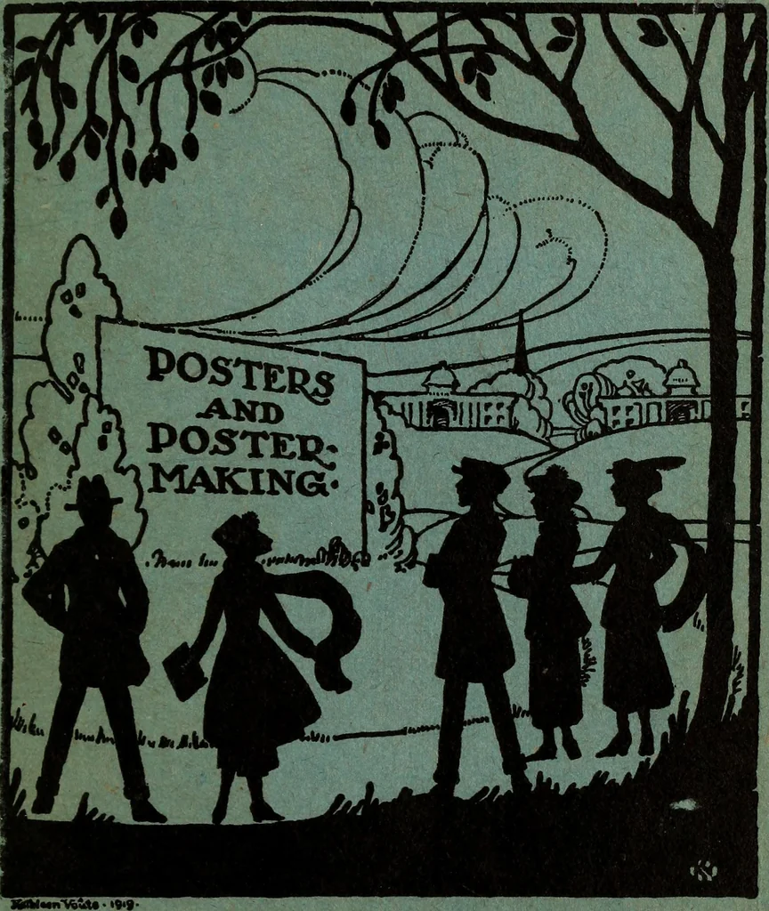 An illustration from Posters and poster making, 1920, leaf 4
