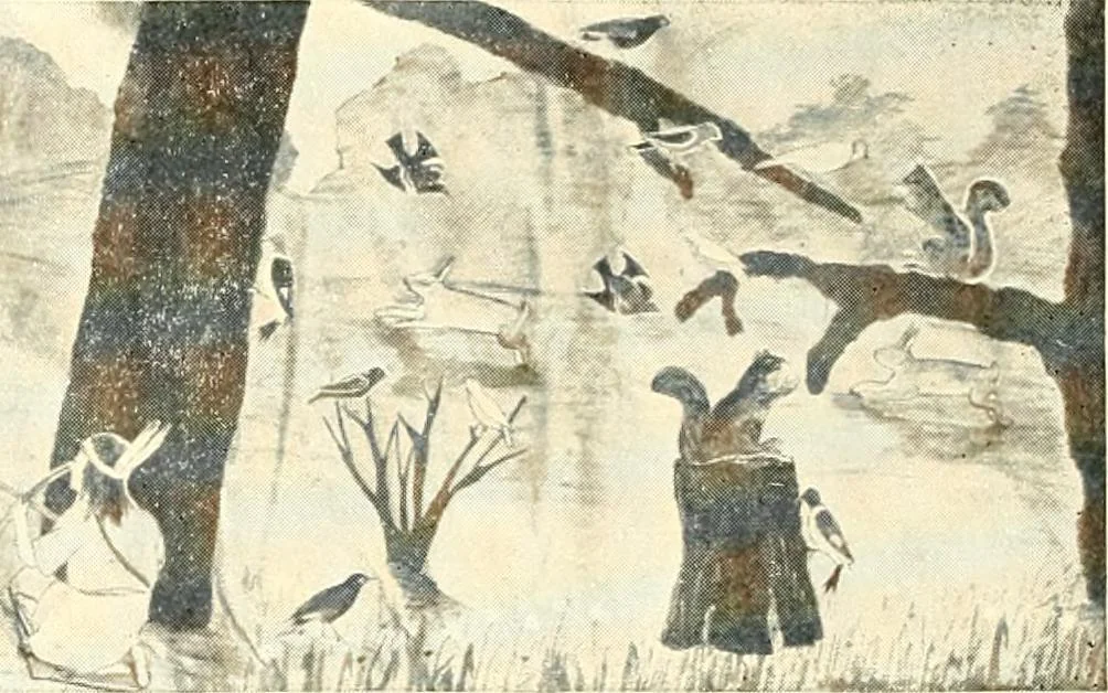 An illustration from Poster work in kindergarten and primary grades, 1914, leaf 21