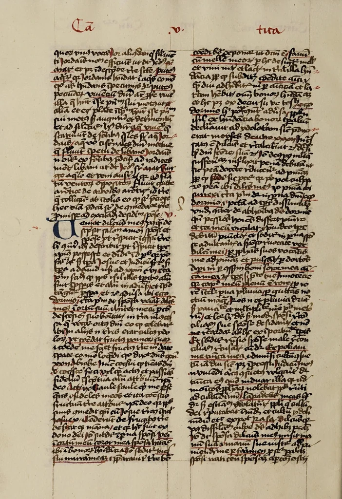 An illustration from [Postilla super totam bibliam : Parabolas, Ecclesiastes, Cantica canticorum. Prophetae minores], leaf 106