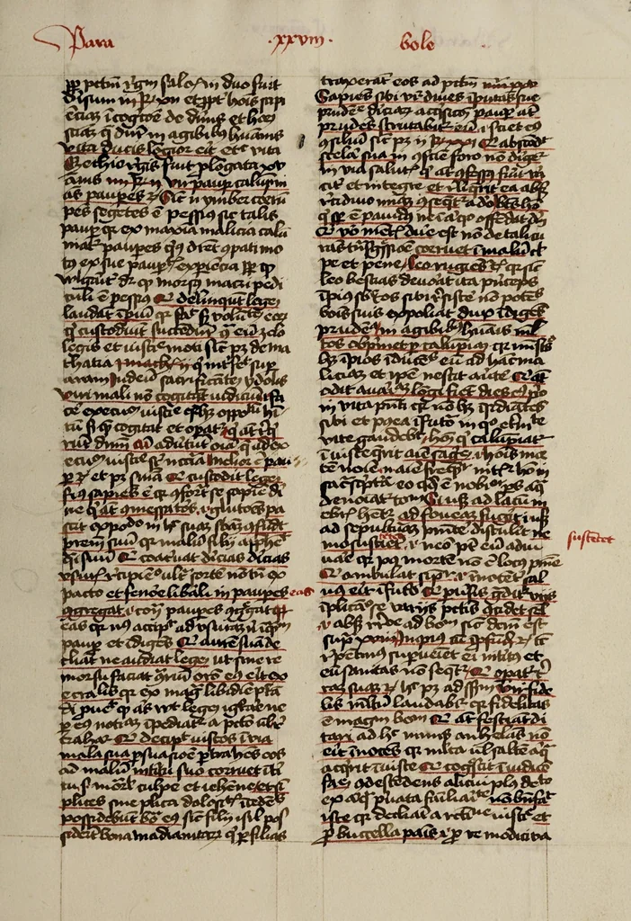 An illustration from [Postilla super totam bibliam : Parabolas, Ecclesiastes, Cantica canticorum. Prophetae minores], leaf 57