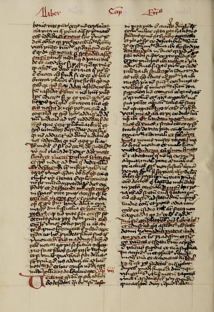 An illustration from [Postilla super totam bibliam : Parabolas, Ecclesiastes, Cantica canticorum. Prophetae minores], leaf 76