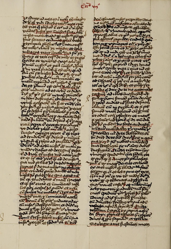 An illustration from [Postilla super totam bibliam : Parabolas, Ecclesiastes, Cantica canticorum. Prophetae minores], leaf 84