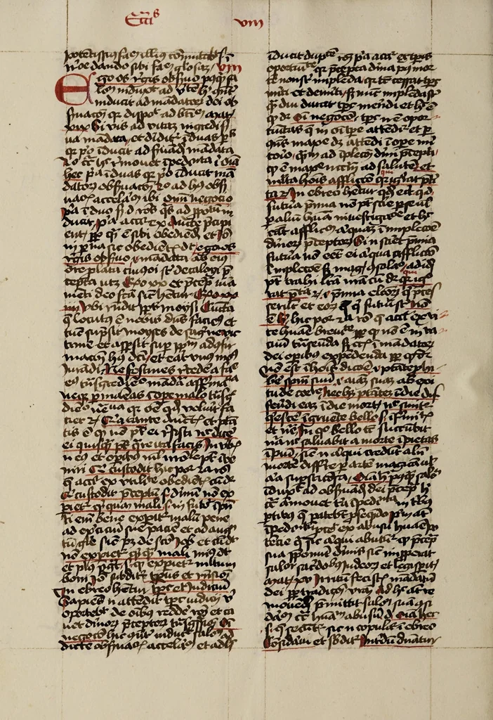 An illustration from [Postilla super totam bibliam : Parabolas, Ecclesiastes, Cantica canticorum. Prophetae minores], leaf 86