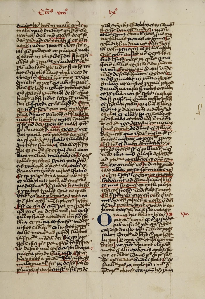An illustration from [Postilla super totam bibliam : Parabolas, Ecclesiastes, Cantica canticorum. Prophetae minores], leaf 87