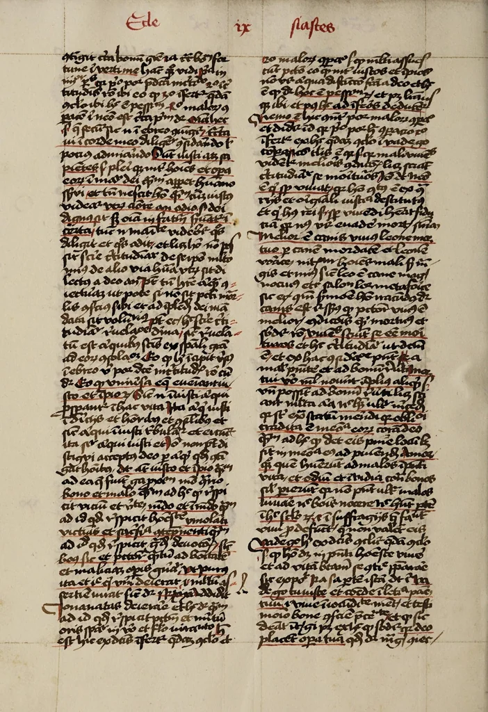 An illustration from [Postilla super totam bibliam : Parabolas, Ecclesiastes, Cantica canticorum. Prophetae minores], leaf 88