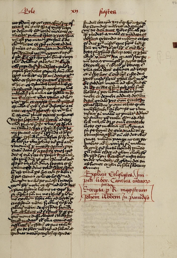 An illustration from [Postilla super totam bibliam : Parabolas, Ecclesiastes, Cantica canticorum. Prophetae minores], leaf 95