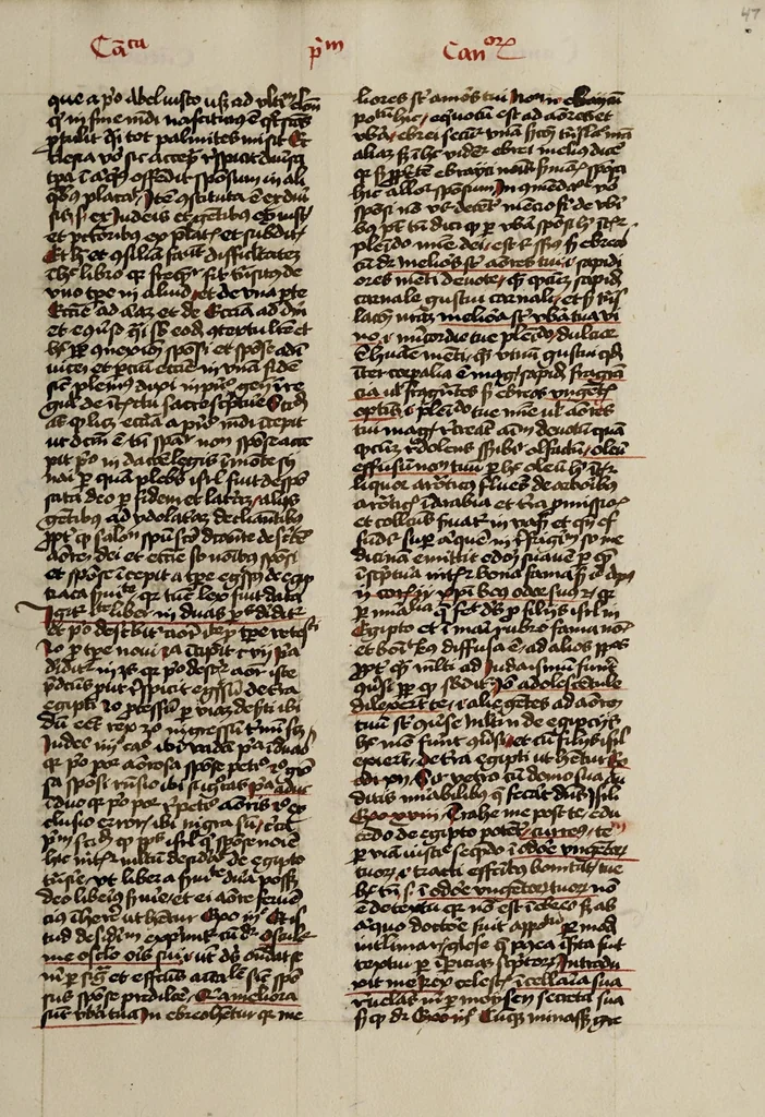 An illustration from [Postilla super totam bibliam : Parabolas, Ecclesiastes, Cantica canticorum. Prophetae minores], leaf 97