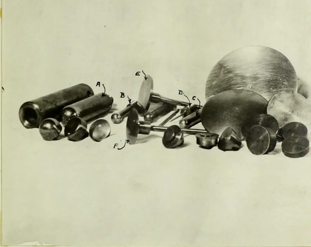 An illustration from Potential stresses in dielectrics, 1912, leaf 82