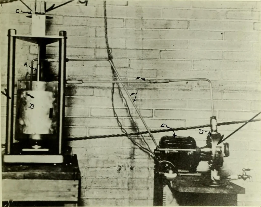 An illustration from Potential stresses in dielectrics, 1912, leaf 84