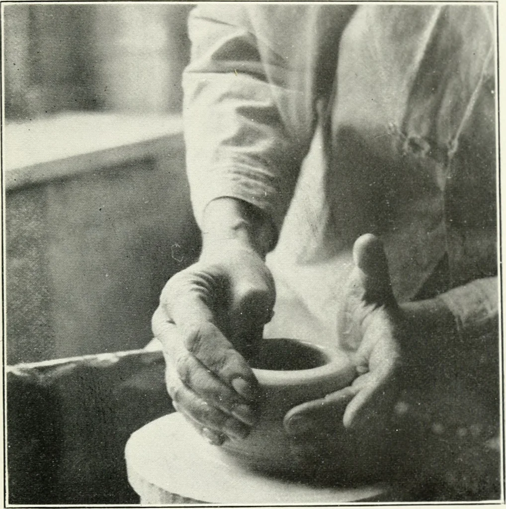 An illustration from The potter's craft: a practical guide for the studio and workshop, 1910, leaf 106