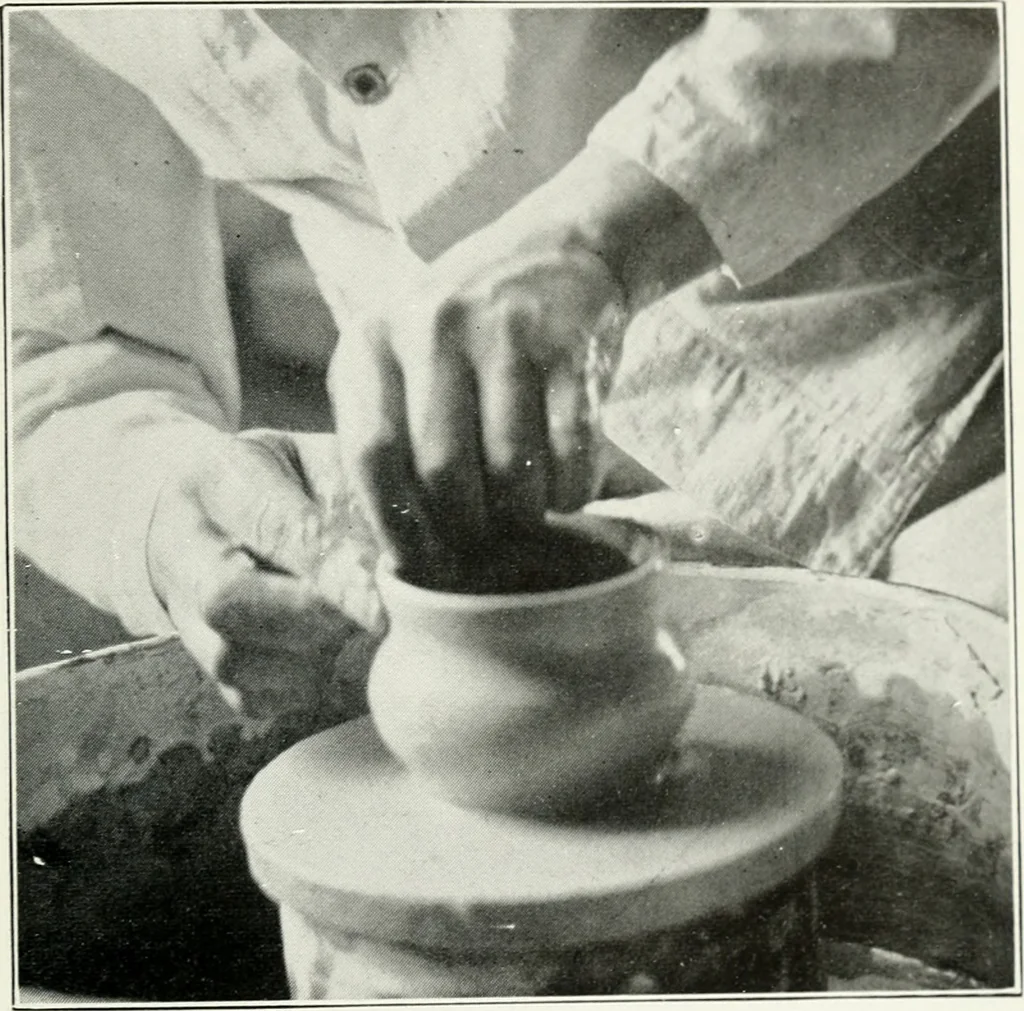 An illustration from The potter's craft: a practical guide for the studio and workshop, 1910, leaf 110
