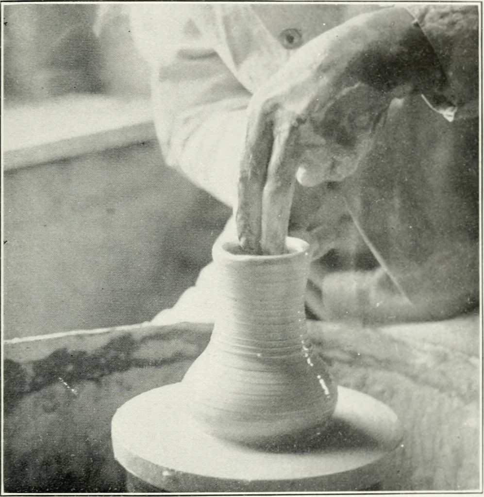 An illustration from The potter's craft: a practical guide for the studio and workshop, 1910, leaf 112