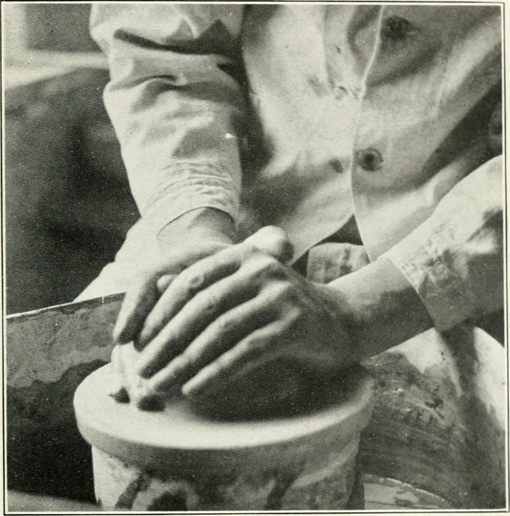 An illustration from The potter's craft: a practical guide for the studio and workshop, 1910, leaf 96