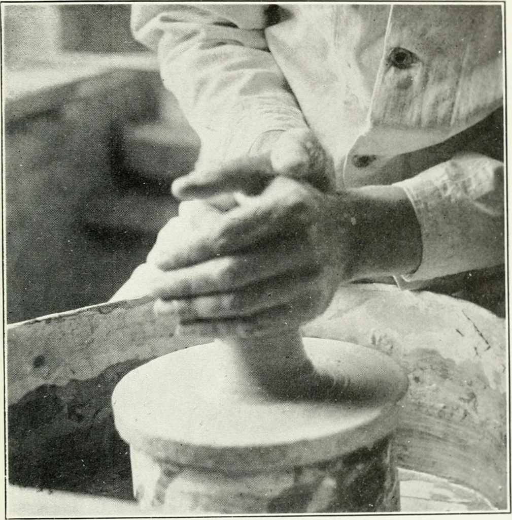 An illustration from The potter's craft: a practical guide for the studio and workshop, 1910, leaf 98