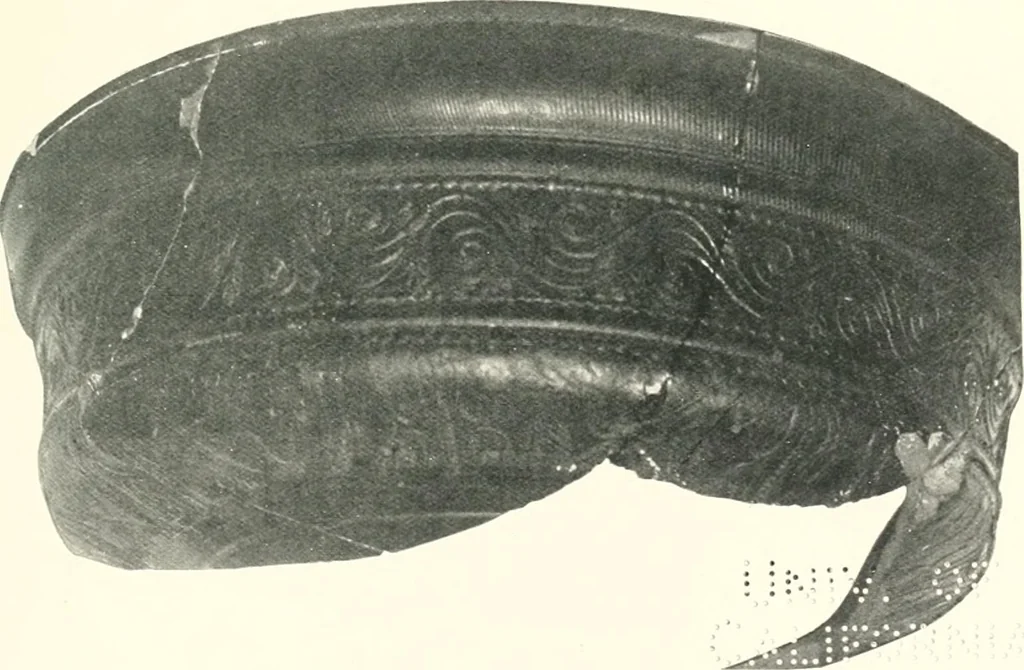 An illustration from The pottery found at Silchester : a descriptive account of the pottery recovered during the excavations on the site of the Romano-British city of Calleva Atrebatum at Silchester, Hants., and deposited in the Reading Museum, 1916, leaf 358
