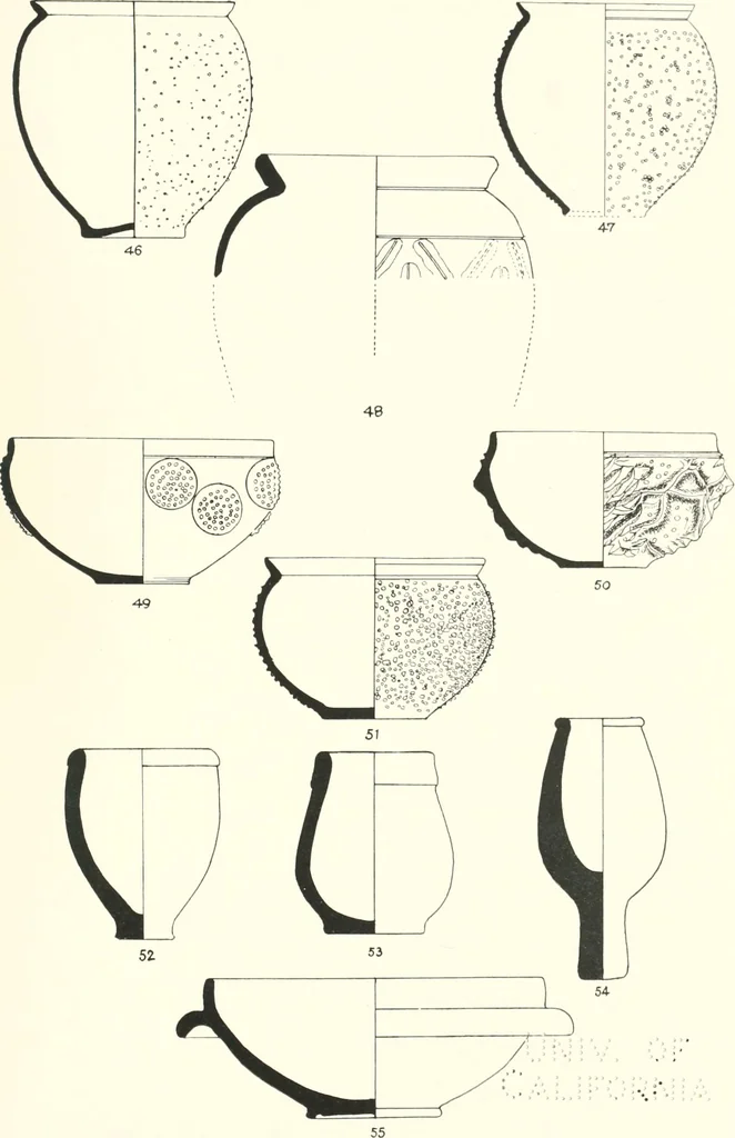 An illustration from The pottery found at Silchester : a descriptive account of the pottery recovered during the excavations on the site of the Romano-British city of Calleva Atrebatum at Silchester, Hants., and deposited in the Reading Museum, 1916, leaf 434