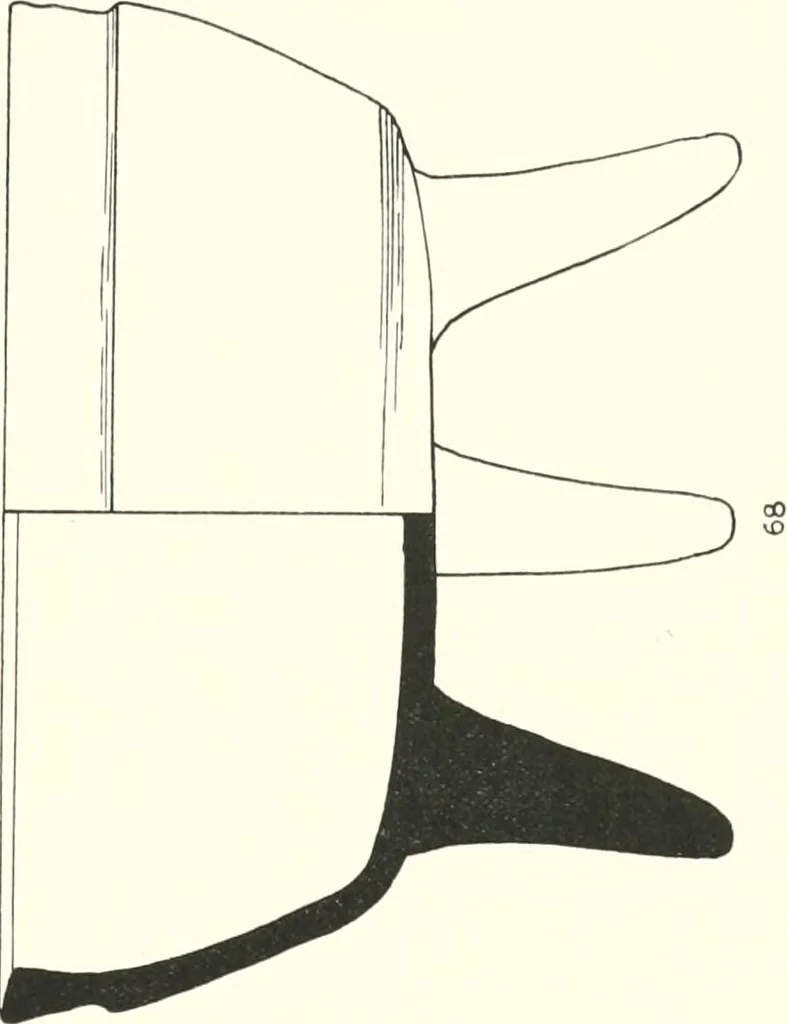 An illustration from The pottery found at Silchester : a descriptive account of the pottery recovered during the excavations on the site of the Romano-British city of Calleva Atrebatum at Silchester, Hants., and deposited in the Reading Museum, 1916, leaf 438