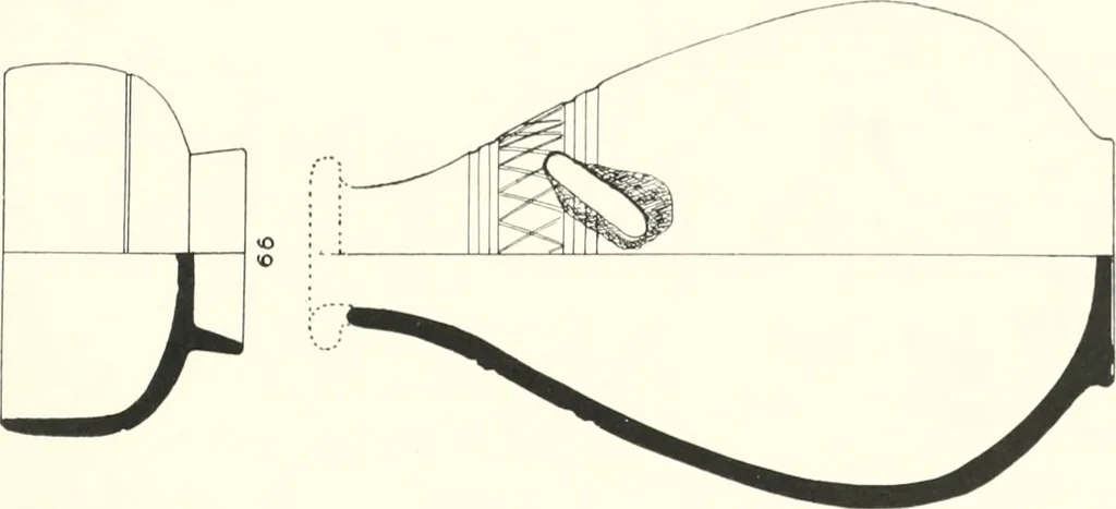 An illustration from The pottery found at Silchester : a descriptive account of the pottery recovered during the excavations on the site of the Romano-British city of Calleva Atrebatum at Silchester, Hants., and deposited in the Reading Museum, 1916, leaf 438