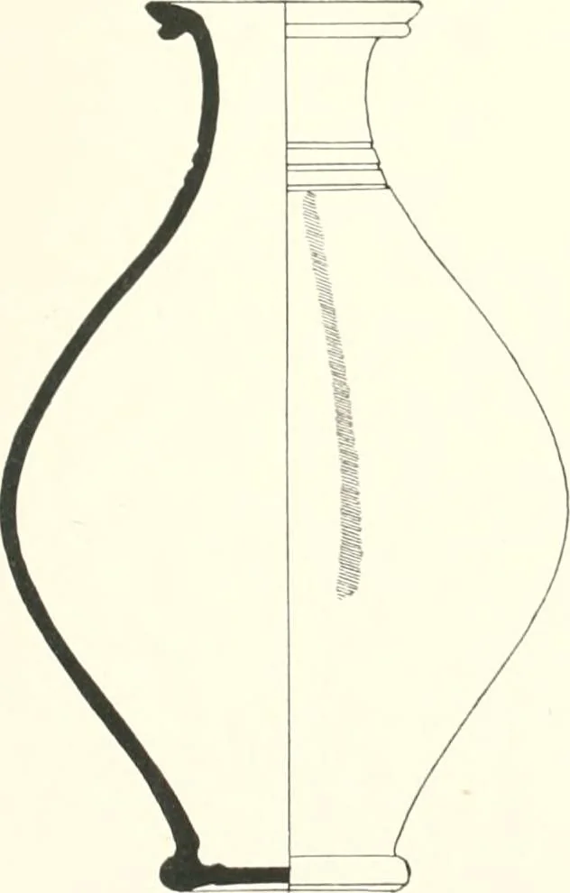 An illustration from The pottery found at Silchester : a descriptive account of the pottery recovered during the excavations on the site of the Romano-British city of Calleva Atrebatum at Silchester, Hants., and deposited in the Reading Museum, 1916, leaf 442