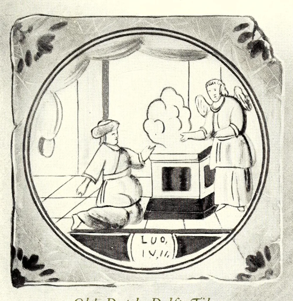 An illustration from Pottery. A history of the pottery industry and its evolution as applied to sanitation, with unique specimens and facsimile marks from ancient to modern foreign and American wares .., 1910, leaf 25