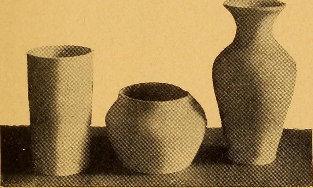 An illustration from Pottery making: an illustrated text book on art pottery making for teachers and artists, 1914, leaf 40