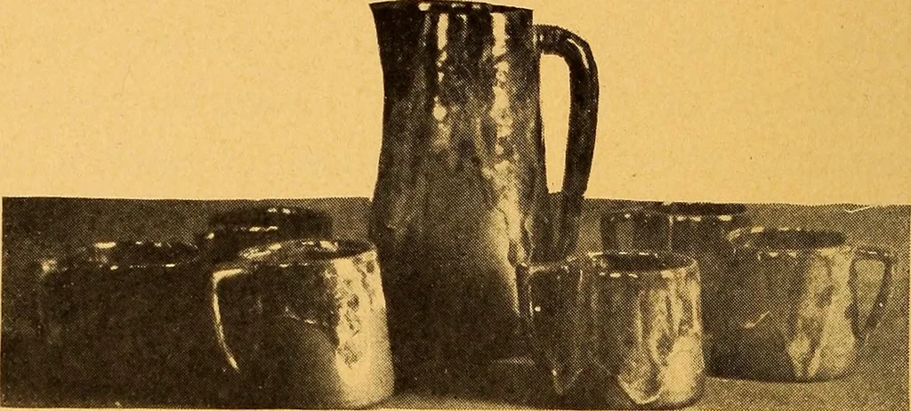 An illustration from Pottery making: an illustrated text book on art pottery making for teachers and artists, 1914, leaf 43