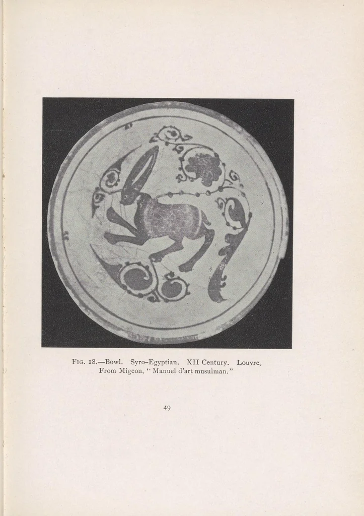 An illustration from Pottery of the Near East, 1909, leaf 75