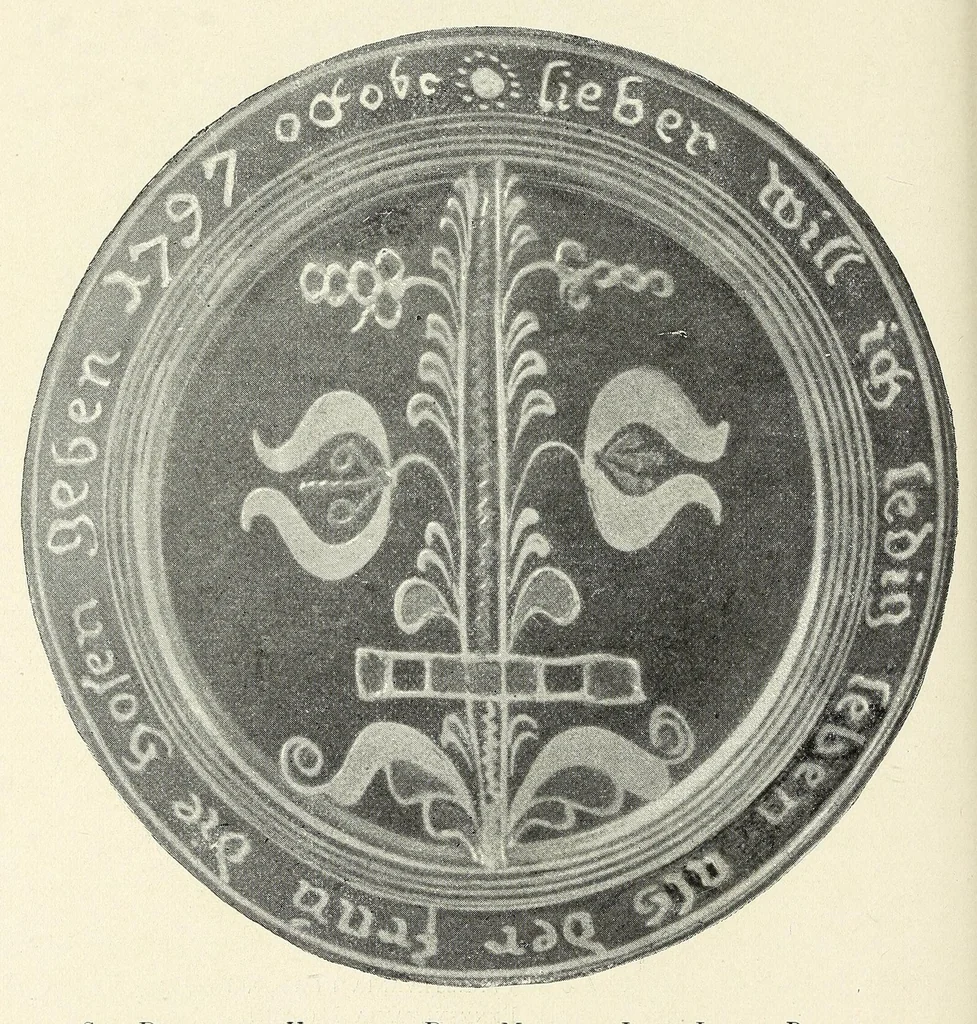 An illustration from The pottery and porcelain of the United States; an historical review of American ceramic art from the earliest times to the present day, 1901, leaf 106