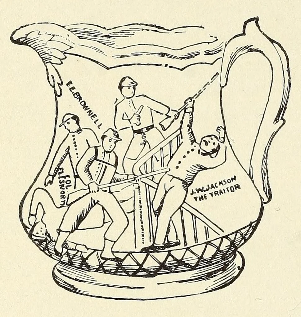 An illustration from The pottery and porcelain of the United States; an historical review of American ceramic art from the earliest times to the present day, 1901, leaf 486