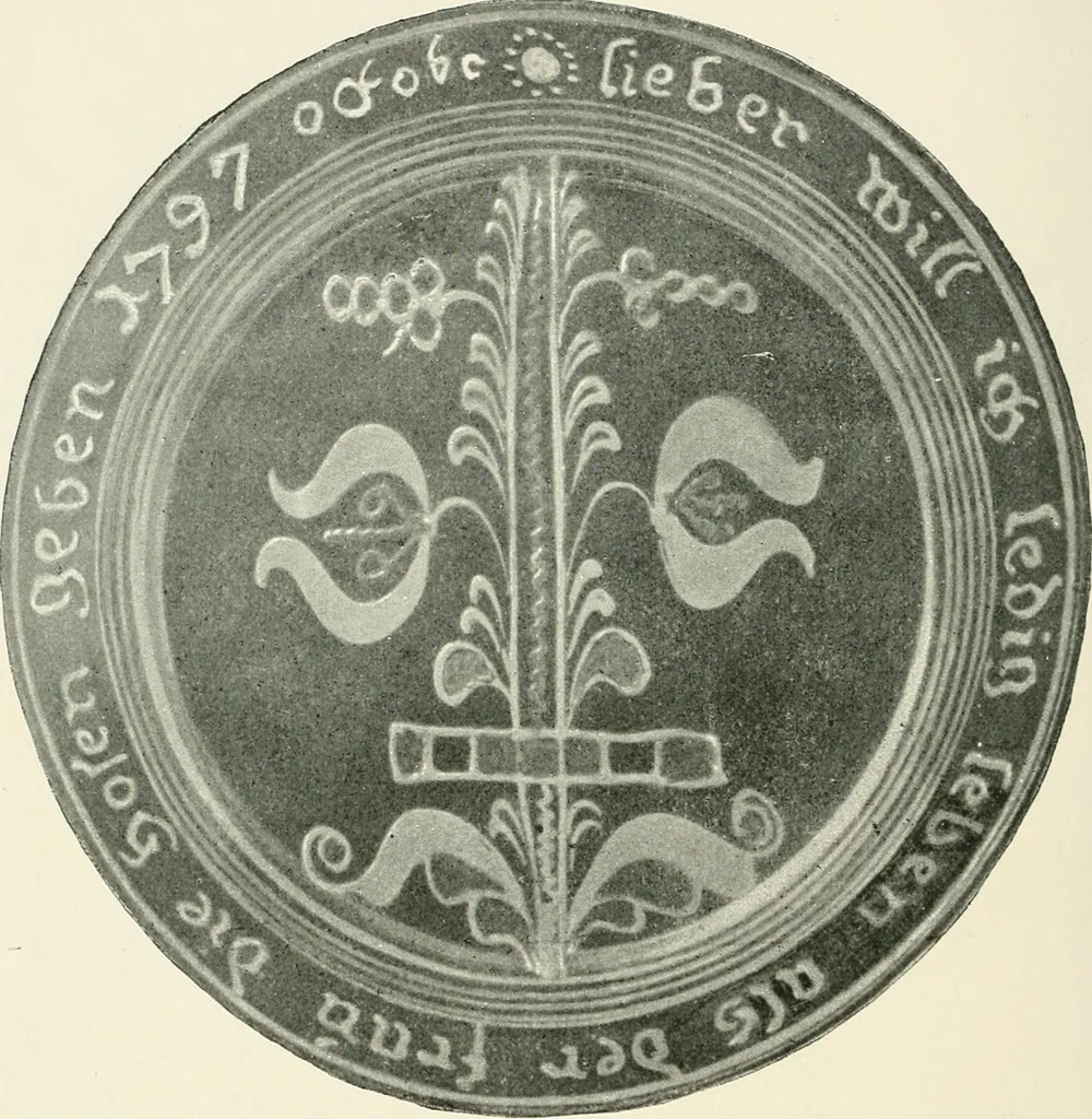 An illustration from The pottery and porcelain of the United States; an historical review of American ceramic art from the earliest times to the present day, 1893, leaf 101