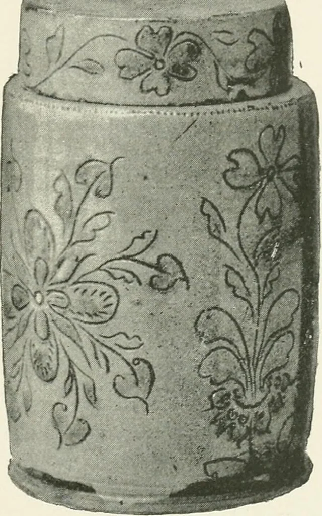 An illustration from The pottery and porcelain of the United States; an historical review of American ceramic art from the earliest times to the present day, 1893, leaf 110