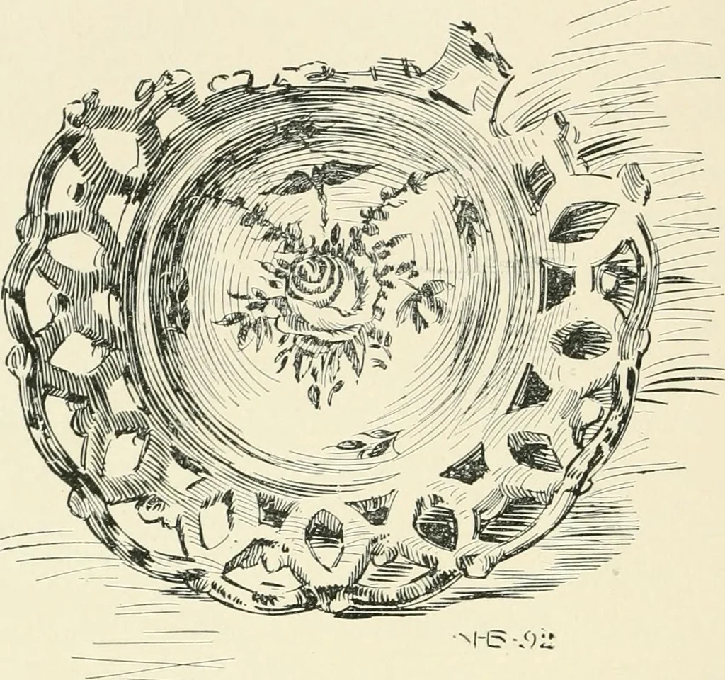 An illustration from The pottery and porcelain of the United States; an historical review of American ceramic art from the earliest times to the present day, 1893, leaf 123