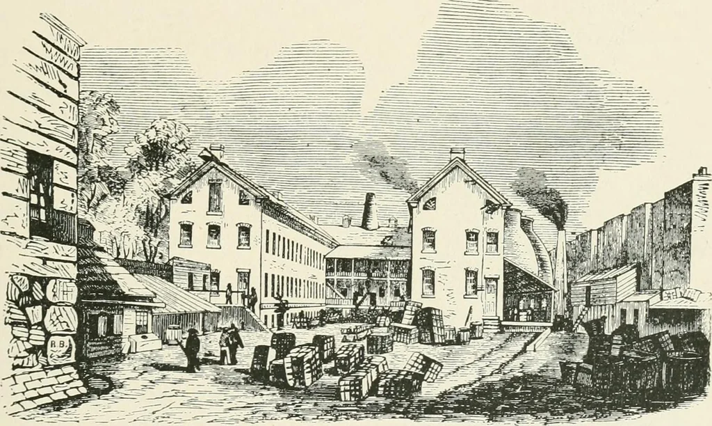 An illustration from The pottery and porcelain of the United States; an historical review of American ceramic art from the earliest times to the present day, 1893, leaf 144