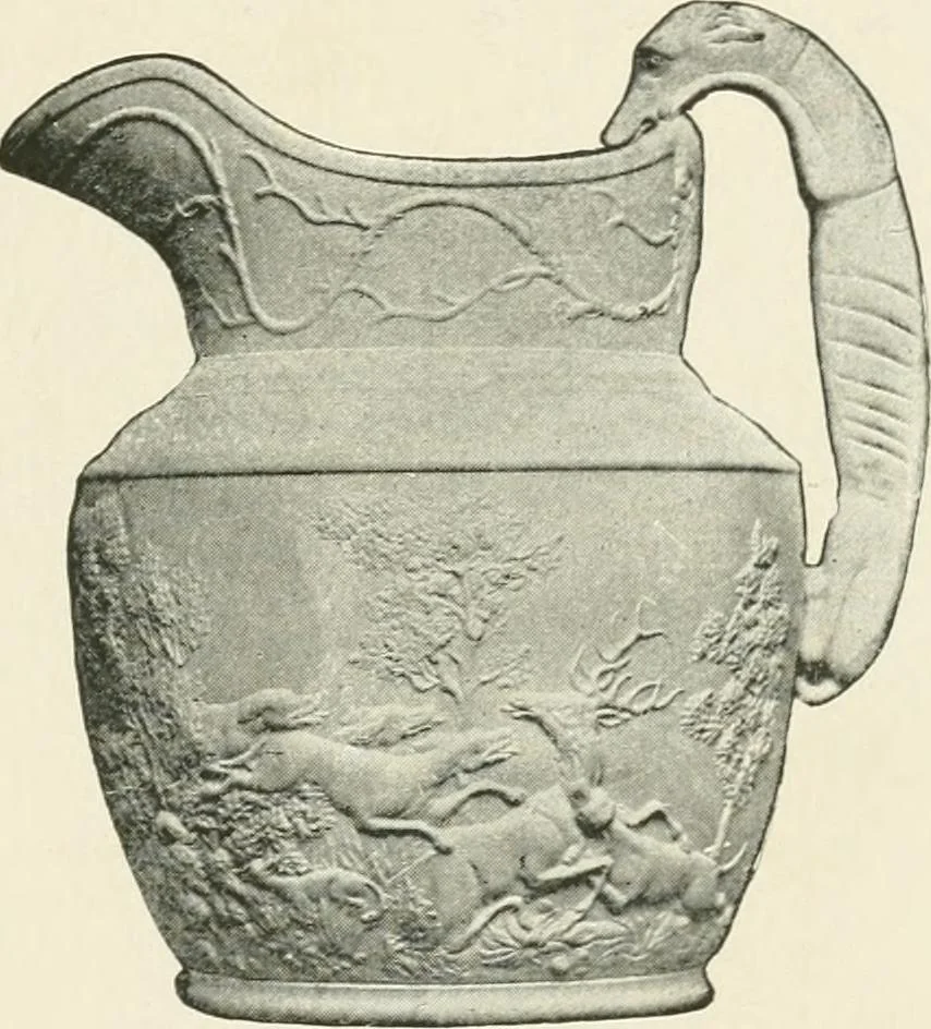 An illustration from The pottery and porcelain of the United States; an historical review of American ceramic art from the earliest times to the present day, 1893, leaf 146